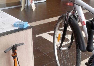 Stand pour collecte de vélo